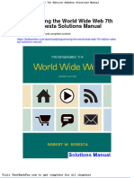 Dwnload Full Programming The World Wide Web 7th Edition Sebesta Solutions Manual PDF