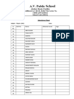 Physics Attendence Sheet 3