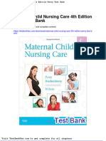 Dwnload Full Maternal Child Nursing Care 4th Edition Perry Test Bank PDF