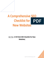 Website A Comprehensive SEO Checklist 2018 For New Bloggers PDF