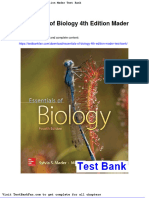 Dwnload Full Essentials of Biology 4th Edition Mader Test Bank PDF