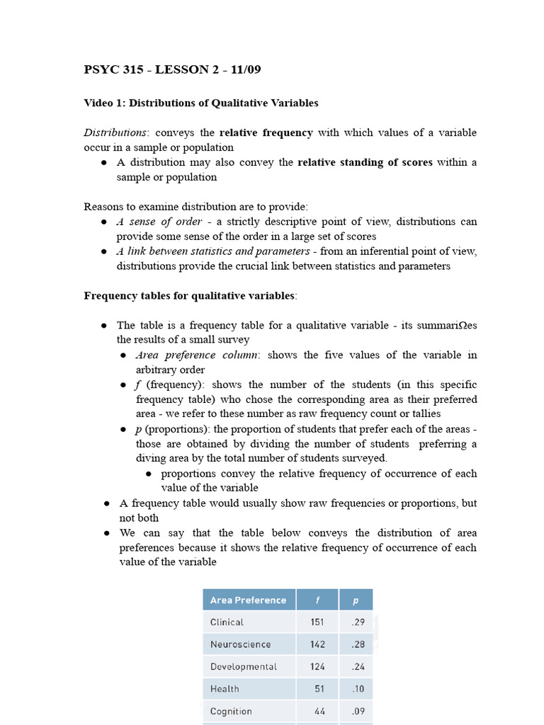 Understanding Variable Distributions in Statistics | PDF | Probability ...