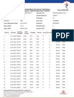 Cholamandalam Investment and Finance Company Limited Repayment Schedule Date:22/02/2021