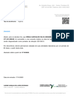 Atestado: 271.341.008-80, Foi Submetido A Uma Consulta Médica Na Data de Hoje, 17/10/2023 09:19 HRS