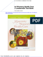 Dwnload Full Maternity and Womens Health Care 11th Edition Lowdermilk Test Bank PDF