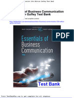Dwnload Full Essentials of Business Communication 10th Edition Guffey Test Bank PDF