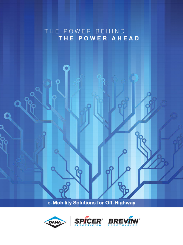 Off Highway Electrification Brochure PDF Electric Vehicle Engines