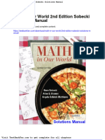 Dwnload Full Math in Our World 2nd Edition Sobecki Solutions Manual PDF