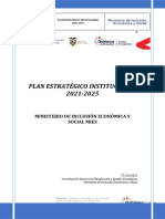 Plan Estratégico Institucional 2021-2025 Politica Publica