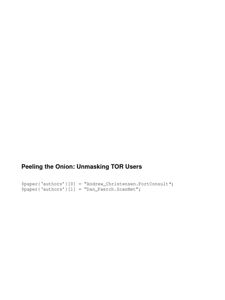 Peel TOR Onion | PDF | Tor (Anonymity Network) | Java Script