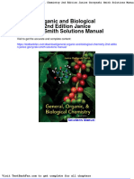 Dwnload Full General Organic and Biological Chemistry 2nd Edition Janice Gorzynski Smith Solutions Manual PDF