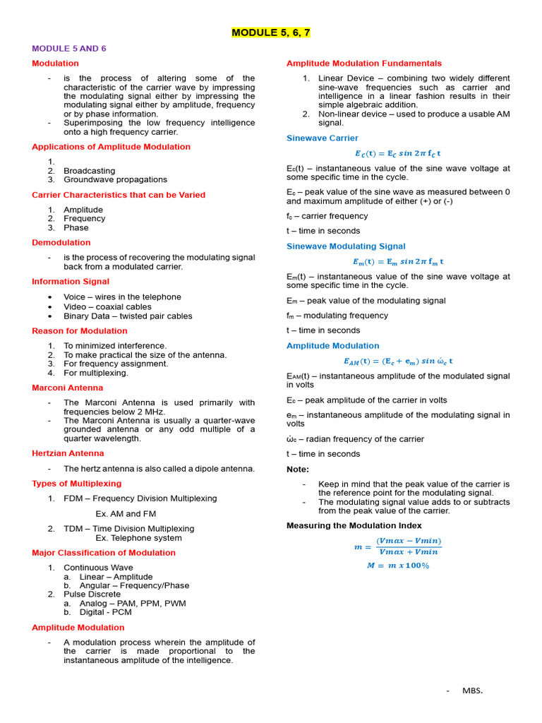 Module 5 To 7 Terms | PDF