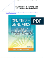 Dwnload Full Genetics and Genomics in Nursing and Health Care 1st Edition Beery Test Bank PDF