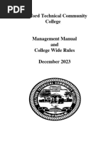 Management Manual and College Wide Rules