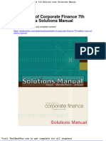 Dwnload Full Essentials of Corporate Finance 7th Edition Ross Solutions Manual PDF