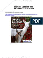 Dwnload Full Genetics Essentials Concepts and Connections 3rd Edition Pierce Test Bank PDF