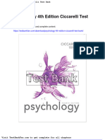 Dwnload Full Psychology 4th Edition Ciccarelli Test Bank PDF