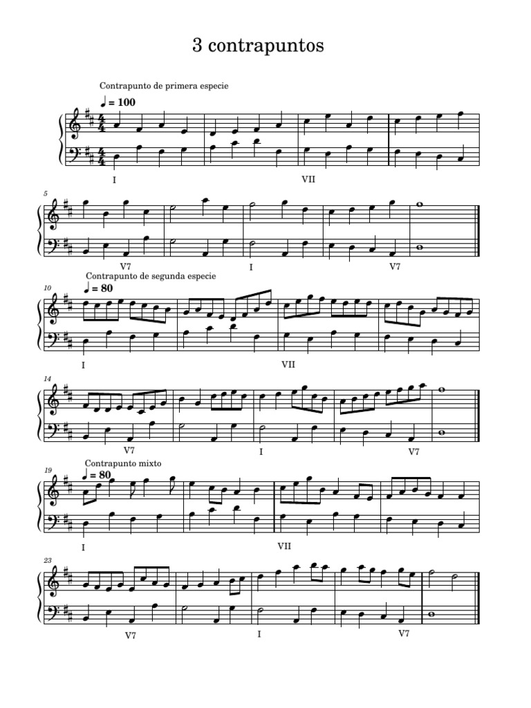 3 Contrapuntos | PDF