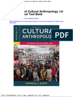 Dwnload Full Essentials of Cultural Anthropology 1st Edition Guest Test Bank PDF