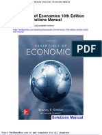 Dwnload Full Essentials of Economics 10th Edition Schiller Solutions Manual PDF