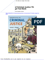Dwnload Full Essentials of Criminal Justice 7th Edition Siegel Test Bank PDF