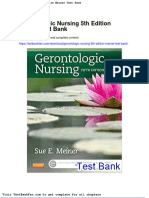 Dwnload full Gerontologic Nursing 5th Edition Meiner Test Bank pdf