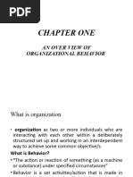 Organization Behaviour ch-1