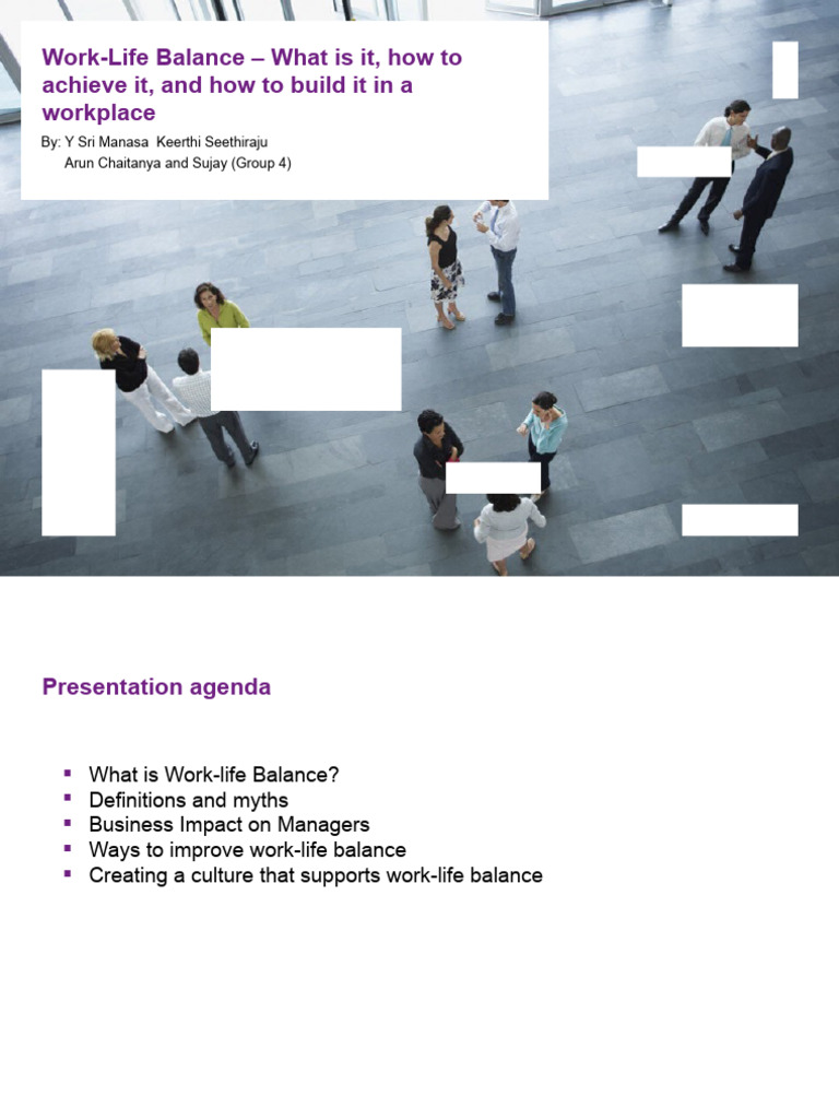 Group 4 - Work Life Balance | PDF | Employment | Stress (Biology)