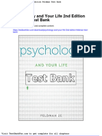 Dwnload Full Psychology and Your Life 2nd Edition Feldman Test Bank PDF