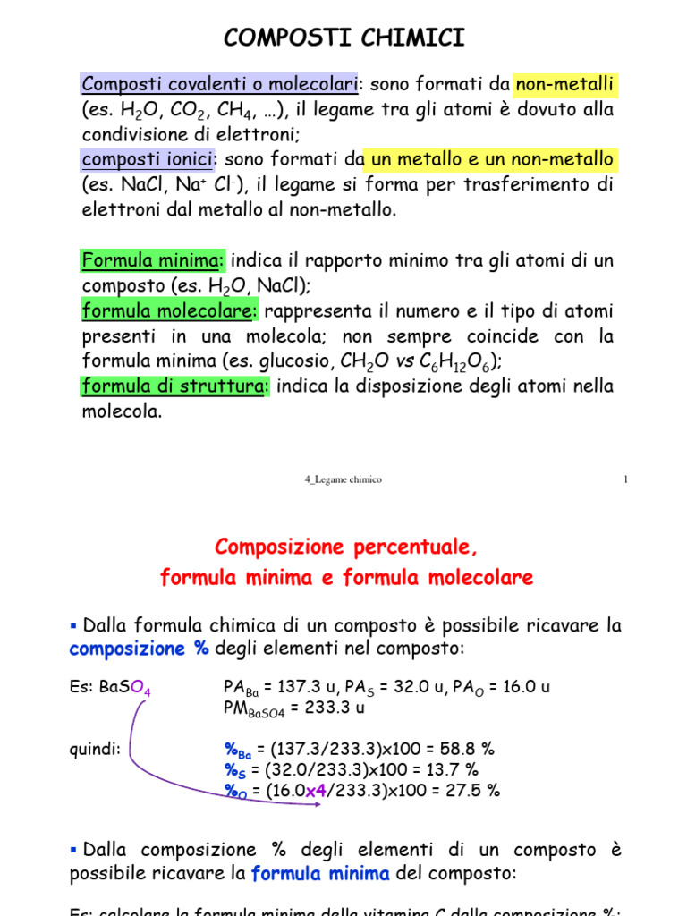 4 Legame Chimico 2021 | PDF