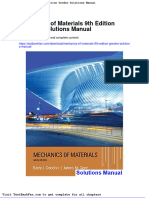 Dwnload Full Mechanics of Materials 9th Edition Goodno Solutions Manual PDF