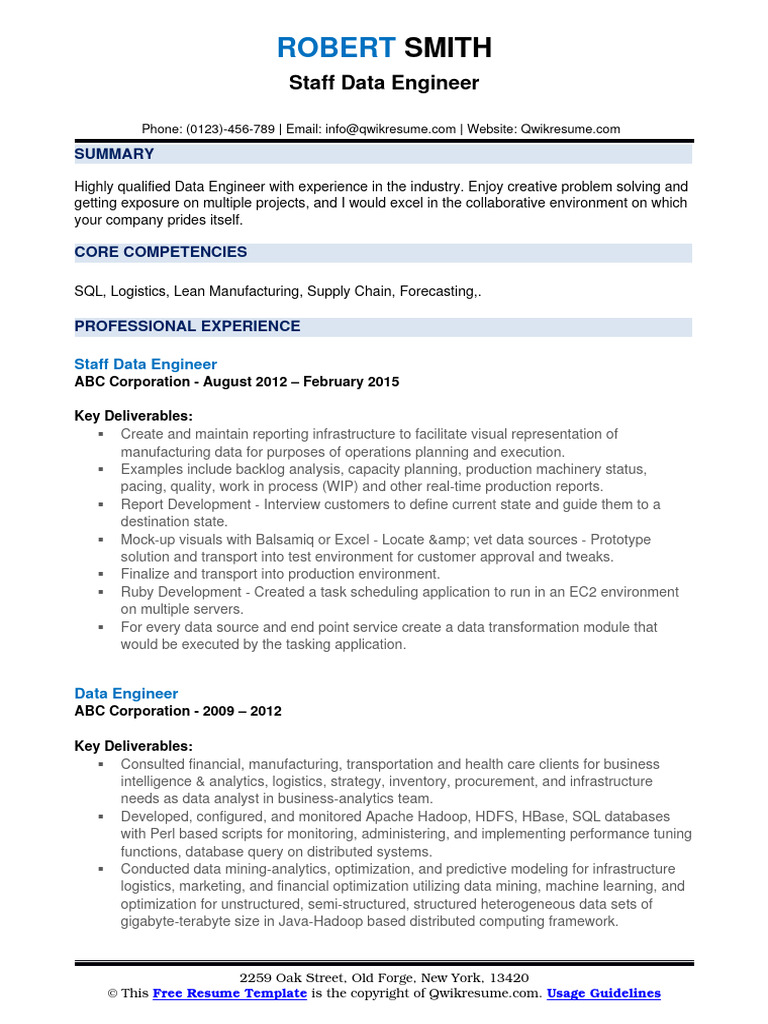 Data Engineer 1569314892 | PDF | Apache Hadoop | Databases