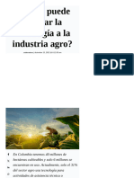 ¿Qué Le Puede Aportar La Tecnología A La Industria Agro