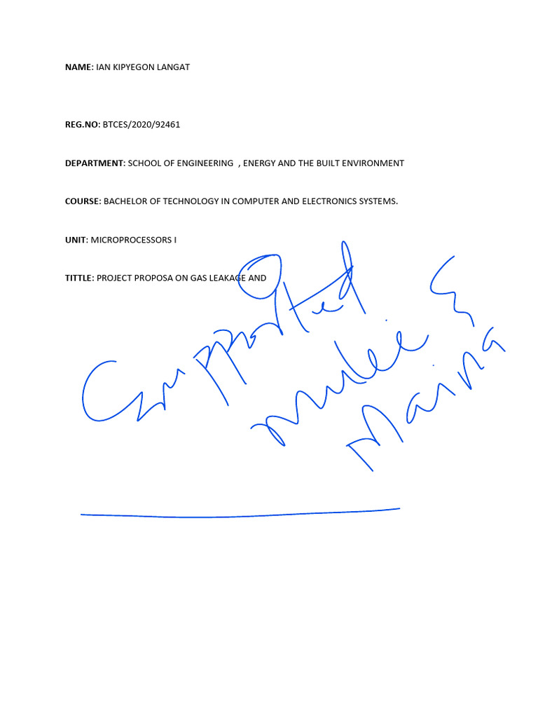 Gas LEAKAGE Detector PDF