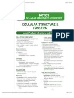 Cellular Structures and Processes Notes - Diagrams & Illustrations - Osmosis
