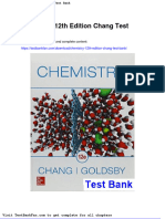 Dwnload Full Chemistry 12th Edition Chang Test Bank PDF