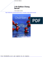 Dwnload Full Chemistry 11th Edition Chang Solutions Manual PDF