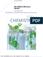 Dwnload Full Chemistry 6th Edition Mcmurry Solutions Manual PDF