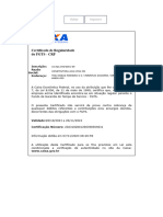 Certificado de Fgts