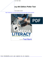 Dwnload Full Media Literacy 8th Edition Potter Test Bank PDF