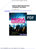 Dwnload Full Media Essentials A Brief Introduction 3rd Edition Campbell Test Bank PDF