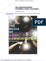 Dwnload Full Media of Mass Communication Canadian 6th Edition Vivian Test Bank PDF