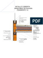 Detalle Cubierta Transitable de Escasa Pendiente