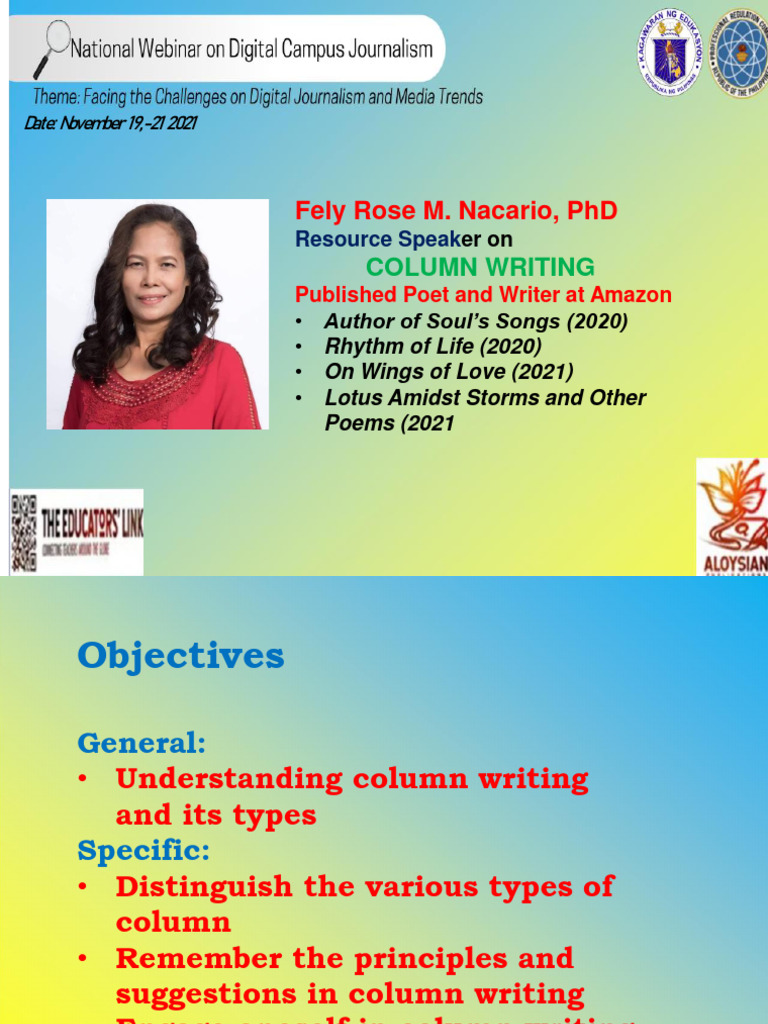 Essentials of Column Writing in Journalism | PDF | Journalism | Mass Media