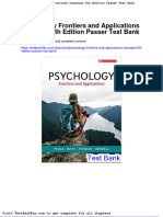Dwnload Full Psychology Frontiers and Applications Canadian 6th Edition Passer Test Bank PDF