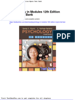 Dwnload Full Psychology in Modules 12th Edition Myers Test Bank PDF