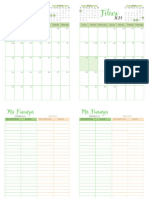 Calendario Mensual Con Finanzas