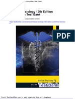 Dwnload Full Medical Sociology 12th Edition Cockerham Test Bank PDF