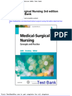 Dwnload Full Medical Surgical Nursing 3rd Edition Dewit Test Bank PDF