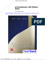 Dwnload Full Essentials of Investments 10th Edition Bodie Test Bank PDF